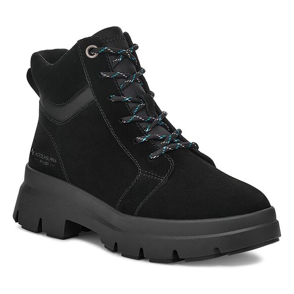 NEW Koolaburra by UGG Women's Jozie Lace Up Comfort Ankle Boots Size 8 Black - Picture 1 of 10